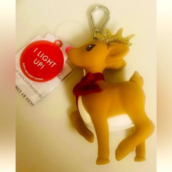 Bath & Body Works Light-Up REINDEER Holiday 2024 Holder 5 Moisturizer Hand Gels - Picture 6 of 8
